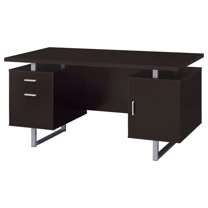 2 Drawer Floating Top Office Desk Furniture Max