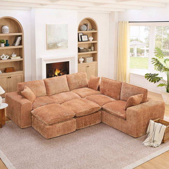 Sectional Sofa With Moveable Ottoman Home Essentials