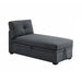 Reversible Storage Chaise - Dark Gray Home Essentials