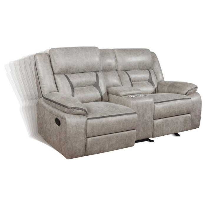 Greer - Glider Loveseat W/ Console