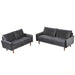 Kent - 2 Piece Sofa & Loveseat Set For Living Room - Gray US Pride