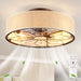 Lotus Bladeless Ceiling Fan With Remote Control For Living Room - Matte Black Daily Nest