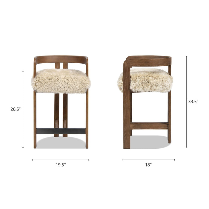 Millwick - Low Back Counter Stool Jennifer Taylor Home