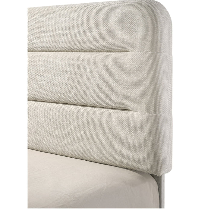 Upholstered Panel Bed, Sleek Lines