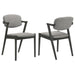 Modern Dining Chair And Zigzag Arm Design (Set of 2) Furniture Max