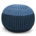 Nikki - Handcrafted Hand Knit Round Pouf Simpli-Home