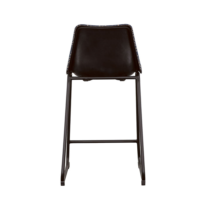 Claire - Canvas Upholstered Counter Chair (Set of 2) - Blue Furniture Max