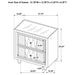 Mika - 2 Drawer LED Nightstand With USB Furniture Max