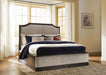 Wickenger - King Upholstered Panel Bed - Dark Brown Signature Design by Ashley®