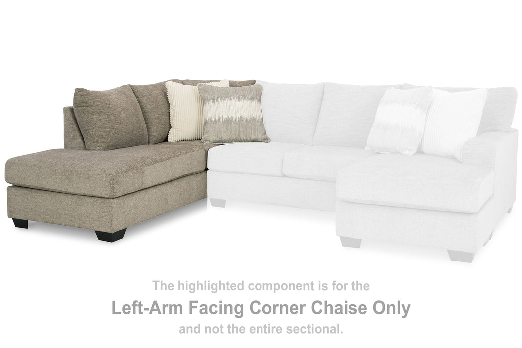 Creswell - Stone - LAF Corner Chaise
