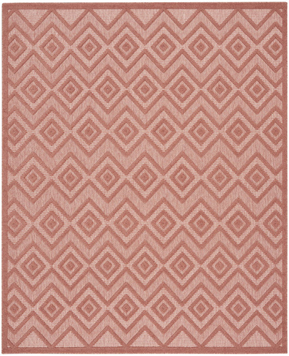 7' X 10' Geometric Flatweave Area Rug - Orange