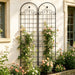 Metal Garden Trellis For Climbing Plants Outdoor Rustproof Plant Support Rose Trellis Netting Trellis Daily Nest