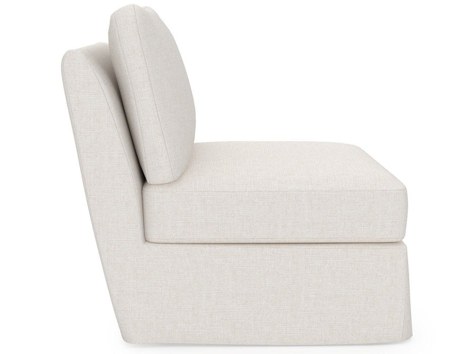 Clermont - Slipcover Armless Chair, Special Order - White