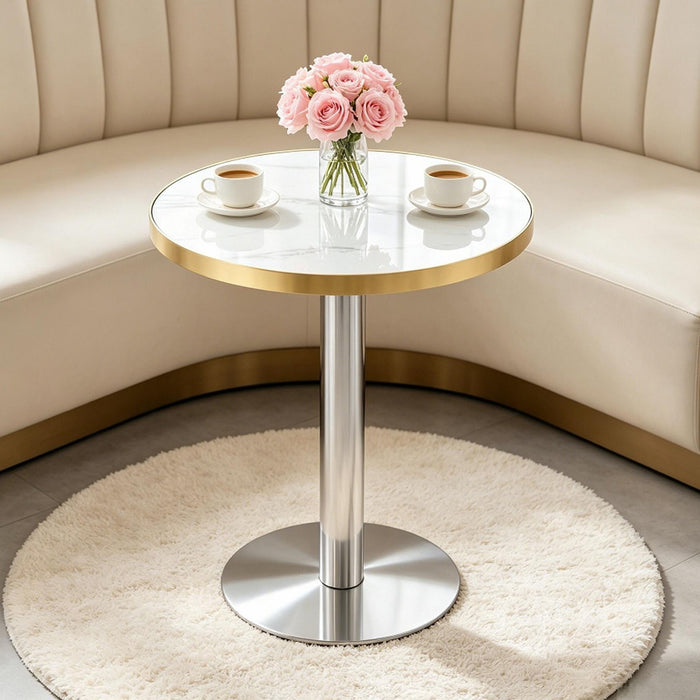 Elegant Modern Round Bistro Table Home Essentials