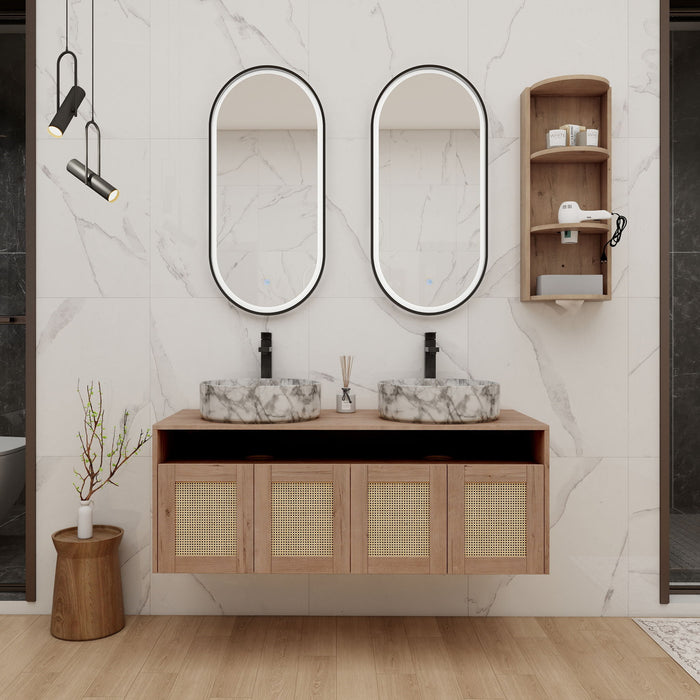 Bathroom Vanity & Art Sink And Storage Rack, Float Mounting Design Home Essentials