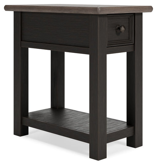 Tyler Creek - Chair Side End Table - Black / Gray Signature Design by Ashley®