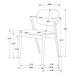Modern Dining Chair And Zigzag Arm Design (Set of 2) Furniture Max