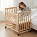 Portable Bedside Bassinet With 3 Heights, Mini Crib For Newborns - Natural Wood Home Essentials