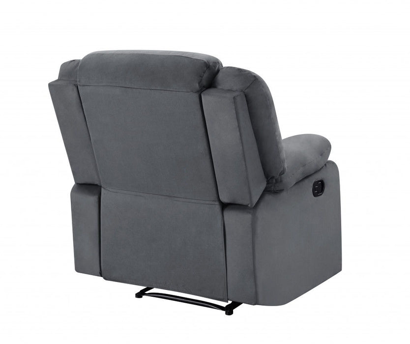 Contemporary Fabric Chair - Gray