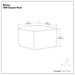 Barley - Square Pouf - White / Beige / Black Simpli-Home