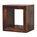 Solis - Open Side Table - Brown Artisan Furniture
