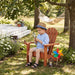 Kids Adirondack Chair For Indoor And Outdoor Use - Red Home Essentials