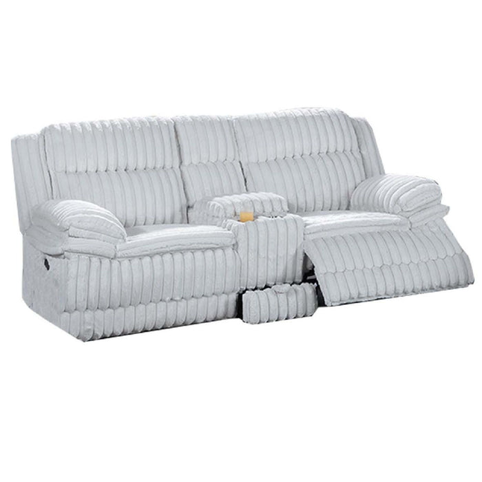 Contemporary Motion Loveseat With Console Storage Home Essentials