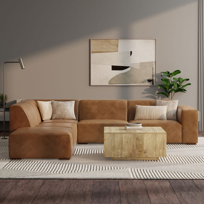 Rex - Handcrafted Sectional Sofa And Ottoman Simpli-Home