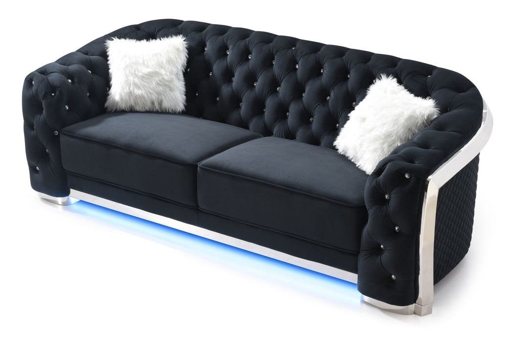Glory Furniture Sapphire Sofa, Black
