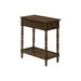 Accent End Table, 2 Tier, Storage Drawer, Traditional Stylish Design 8th Street