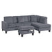 Sectional Sofa With Storage Ottoman And Pillows Home Essentials