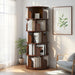 5 Tier Rotating Bookshelf, Spinning Design Home Essentials