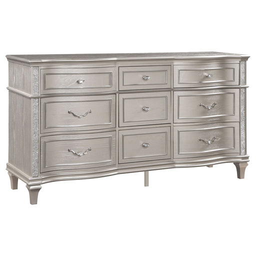 Katerina - 9 Drawer Dresser With Removable Jewelry Tray - Oak Furniture Max