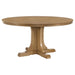 Auburn - Round Dining Table - Natural / Light Brown Furniture Max