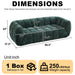 Modern Sofa With Piano Key Backrest Home Essentials