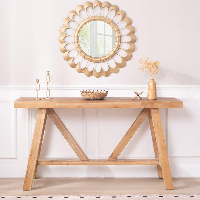 A-Frame Console Table - Natural Home Essentials