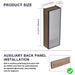 10" Bathroom Wall Mirror Cabinet With Door, Adjustable Shelf - Imitative Oak Home Essentials