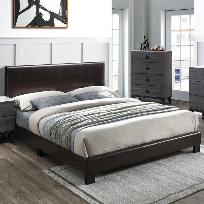 Upholstered Bed With Adjustable Headboard Home Essentials