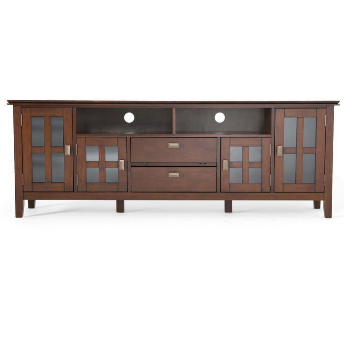 Artisan - TV Media Stand - Russet Brown Simpli-Home