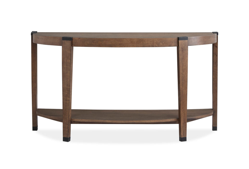 Kaysen - Demilune Sofa Table - Dark Brown Magnussen Furniture