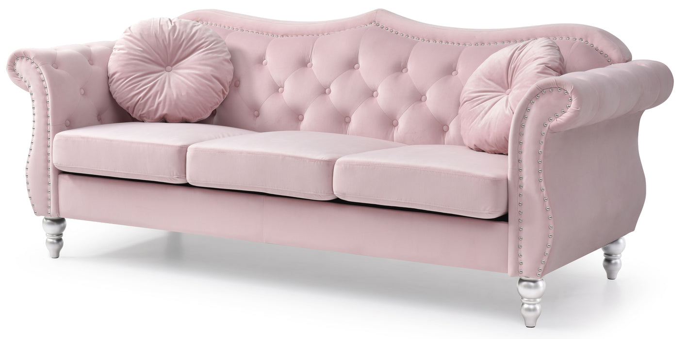 Glory Furniture Hollywood Sofa, Pink