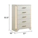 Jasmine - 5 Drawer Chest With Side LED Lightning - Beige Matrix Furniture Group