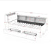 Upholstered Daybed With Storage Headboard, Wireless Charging, LED Lights Home Essentials