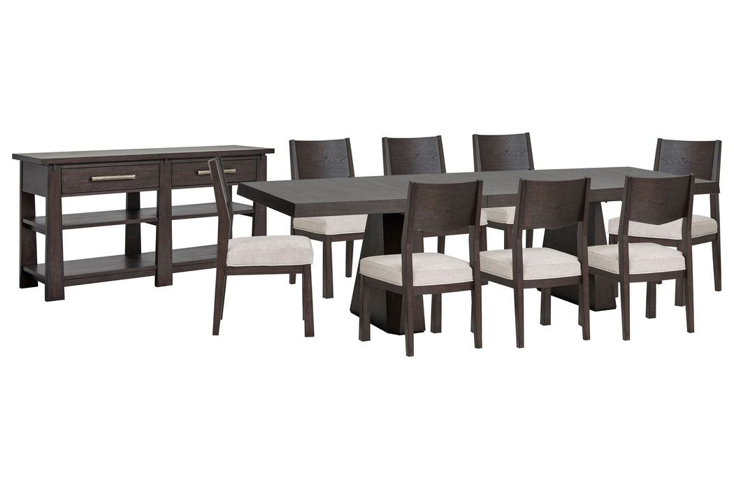 Tauren - 10 Piece Extendable Double Pedestal Dining Table Set Magnussen Furniture