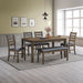 Damica - Bench - Brown / Walnut ACME