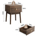 Medieval - Bedside Table - Walnut Home Essentials