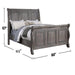 3 Piece Bedroom Set, Bed With 2 Nightstands Home Essentials