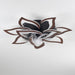 32" Flower Ceiling Fan With LED Dimmable Light, Low Profile Flush Mount Fan With Remote Control, 6 Speeds Daily Nest