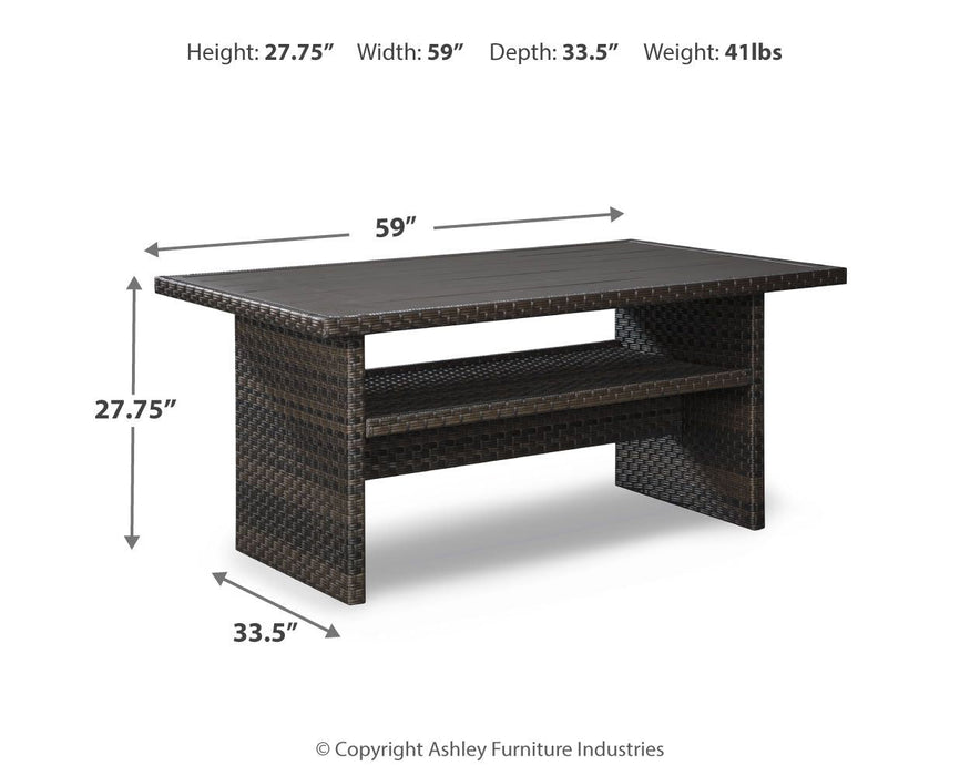 Easy Isle - RECT Multi-Use Table - Dark Brown / Beige Signature Design by Ashley®