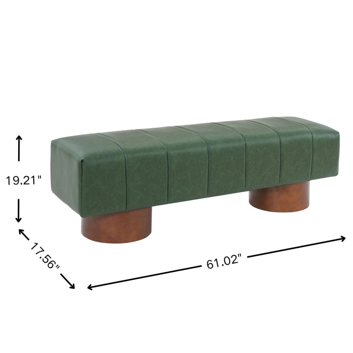 Modern Upholstered Dining Bench Noble House